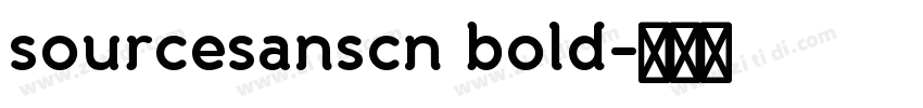 sourcesanscn bold字体转换
